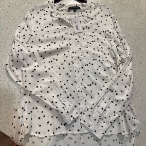 Velvet Heart Black Star Print Shirt